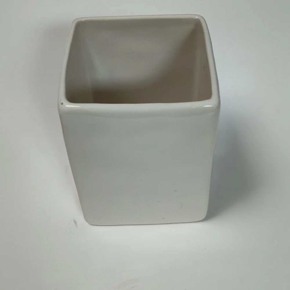 Rae Dunn White Ceramic Pencil Holder